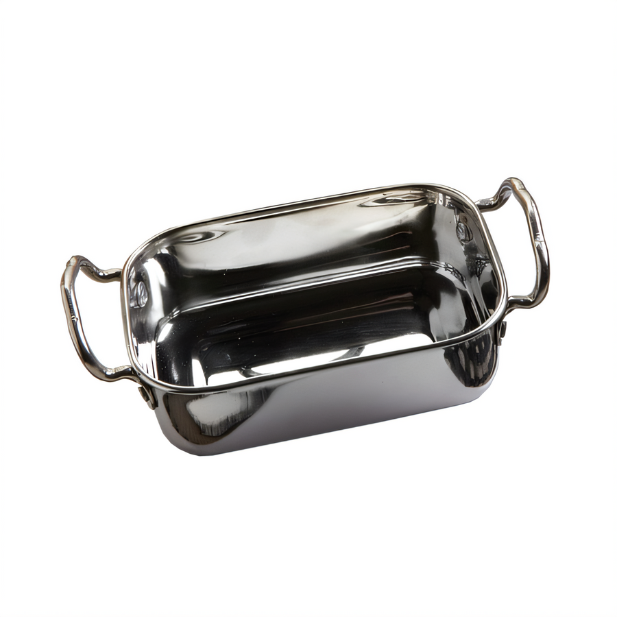 Product image #1 for Mini Rectangular Stainless Steel Roasting Pan, 17 oz.