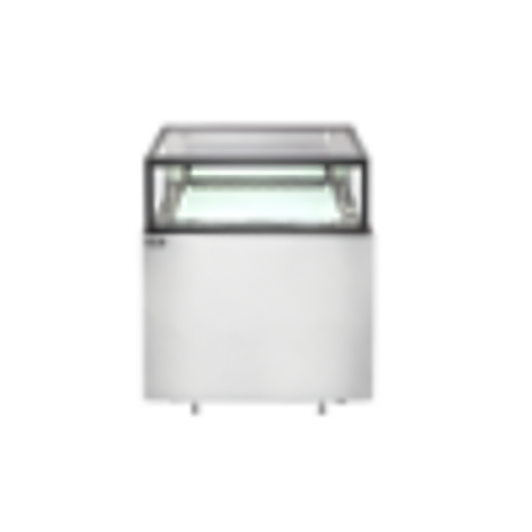 Product image #1 for Omcan 36-Inch Flat Top Refrigerated Bakery Display Case, 9.6 Cu. Ft., Stainless Steel, Straight Glass Front and Sides