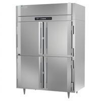 Victory UltraSpec Extra Wide Two-Section Self-Contained Reach-In Freezer with Four Solid Half-Height Hinged Doors