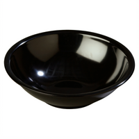Carlisle Black Melamine Coupe Salad Bowl, 7.5-Inch, 24 oz