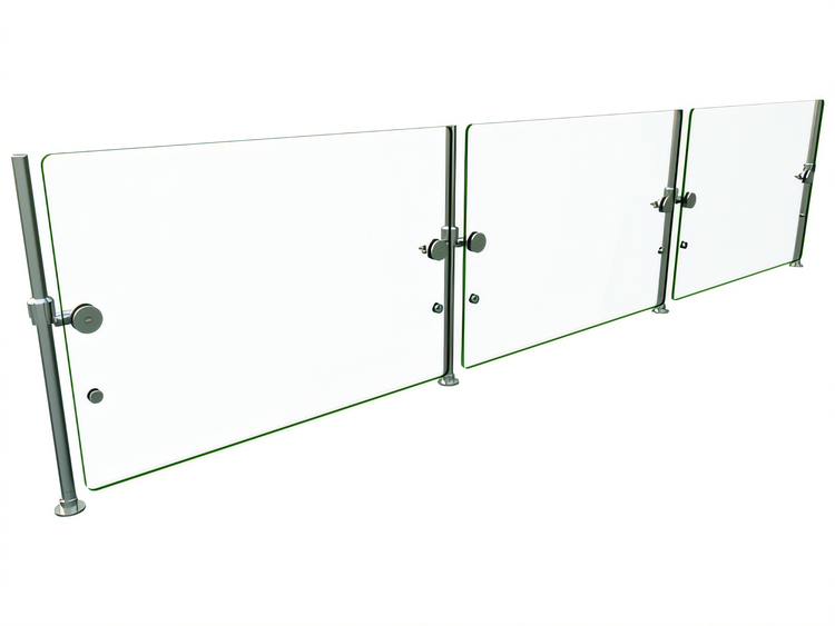 Product image #1 for Hatco Flav-R-Shield ORBIT100-108 108-Inch Full-Service Pass-Over Single-Sided Food Shield