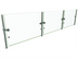 Thumbnail image #1 for Hatco Flav-R-Shield ORBIT100-108 108-Inch Full-Service Pass-Over Single-Sided Food Shield
