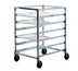 Thumbnail image #1 for New Age Mobile Half-Height Double-Deep Side-Loading Aluminum Tray Rack for 12 15