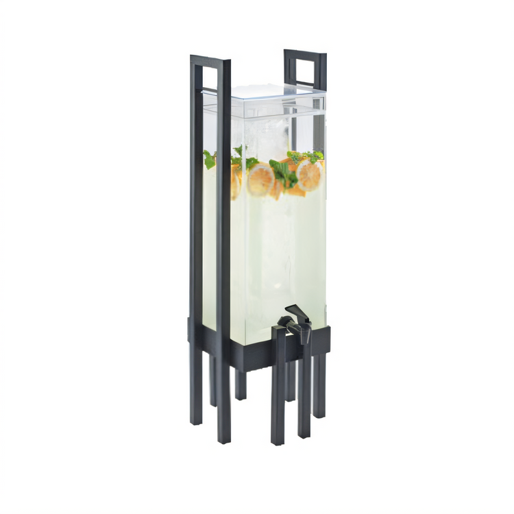 Product image #1 for Cal-Mil One by One 3-Gallon Square Acrylic Beverage Dispenser with Infusion Chamber and Handles