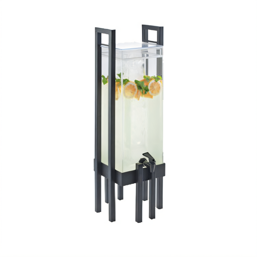 Product image #1 for Cal-Mil One by One 3-Gallon Square Acrylic Beverage Dispenser with Infusion Chamber and Handles