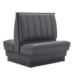 Thumbnail image #1 for ATSMFG ATS AT&S-AD-LX42-6CH GR7 Alex Vinyl Standard Booth, double, 48" long x 42" high, 6-channel back, removable sinuous spring double-stitch