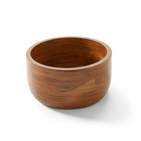 American Metalcraft Loft Collection 9.5-Inch Round Acacia Wood Bowl, 120 oz.