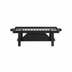 Thumbnail image #1 for Steelite DW Haber, Tower DW04H202KGBK Heater Stand Tower with Grill, 18/10 Stainless Steel, Black, 20"W x 14"H