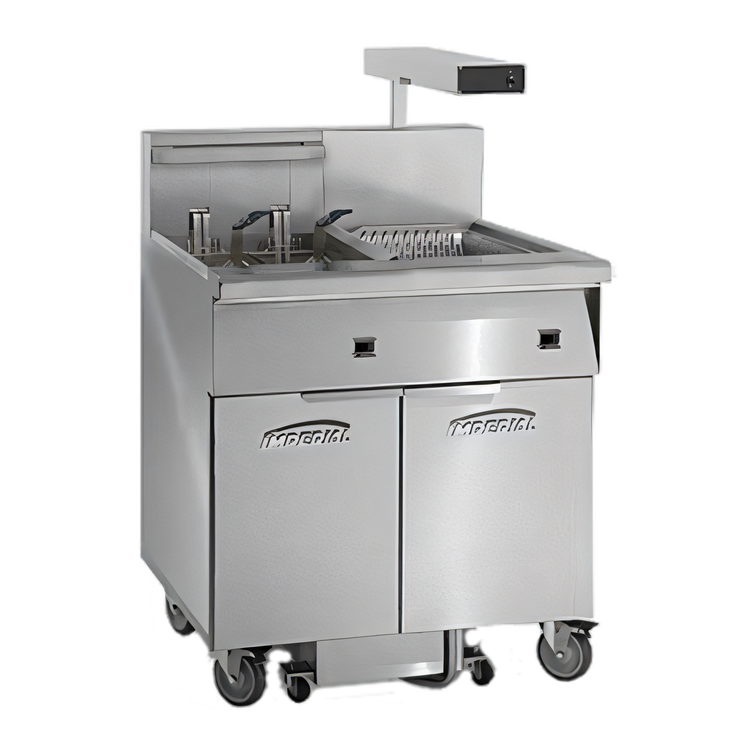 Product image #1 for Imperial Electric Floor Model Fryer with Built-In Filter System, Dump Station, and 75 lb Capacity
