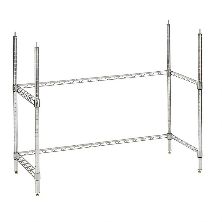 Product image #1 for Metro2Go Chrome-Plated Freestanding Leg Kit with 3-Sided Frame for Hot Stations