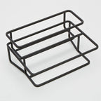 Thumbnail image #1 for American Metalcraft BTS2 2-Tier Iron Condiment Caddy, Black, 12-3/4 x 9 x 6 Inches Case of 6