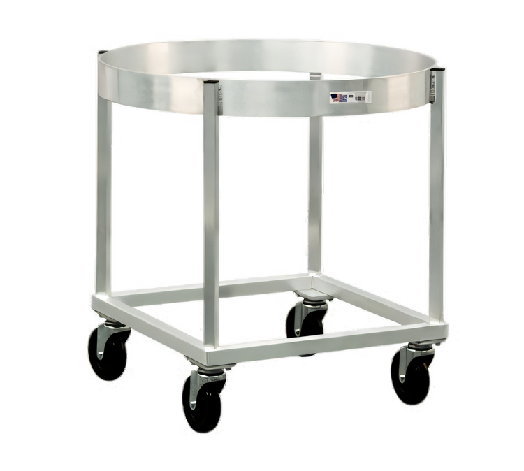 Product image #1 for New Age Aluminum Mixing Bowl Dolly for 80-Quart Bowl, 30 x 30 x 30 Inches, 5-Inch Swivel Casters