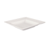 Thumbnail image #1 for Crestware Quattro 8-Inch Square Deep Wide Rim Pearl White Ceramic Platter