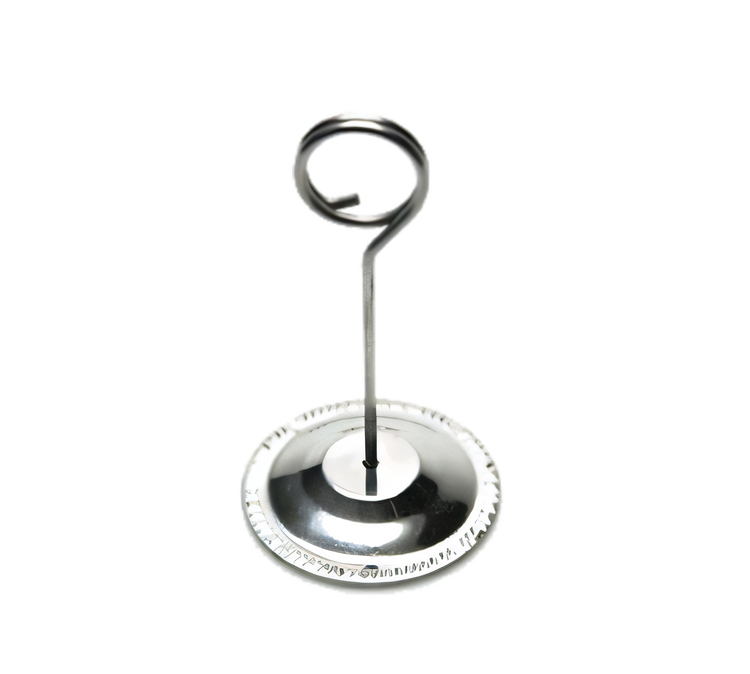 Product image #1 for 4-Inch Stainless Steel Reservation Card Holder with Weighted Base