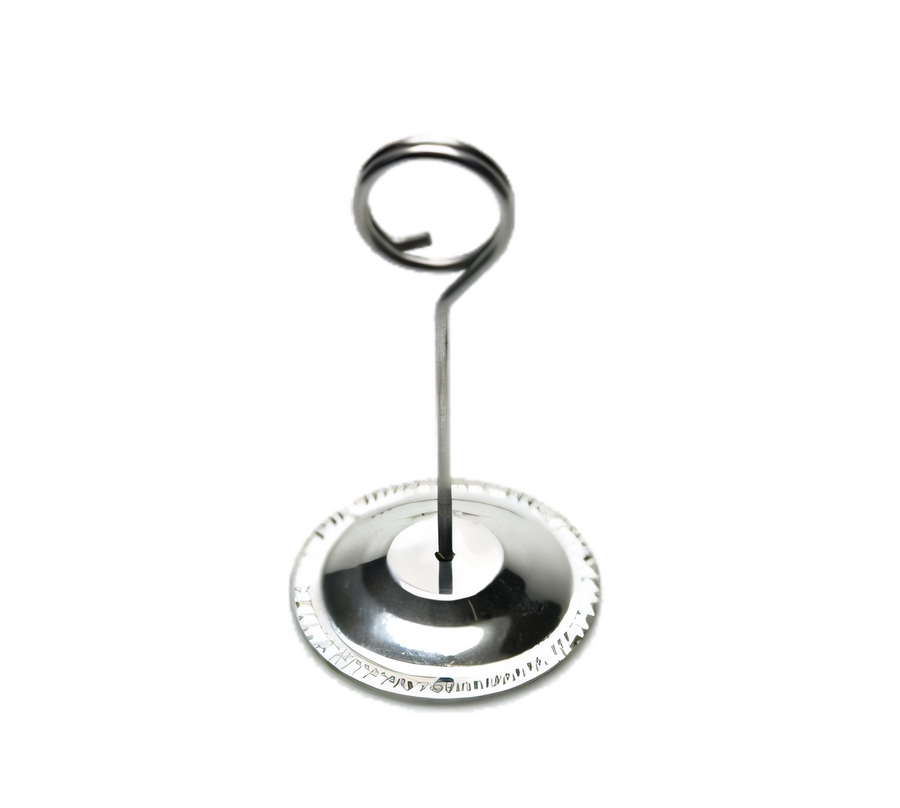 Product image #1 for 4-Inch Stainless Steel Reservation Card Holder with Weighted Base