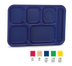Thumbnail image #1 for Vollrath Traex 6-Compartment School Compartment Tray, Right Hand, Polypropylene, Bright Yellow