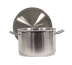 Thumbnail image #1 for Vollrath Optio™ 22 Quart Induction Ready Stainless Steel Sauce Pot with Domed Cover