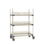 Thumbnail image #1 for Metro MetroMax 4 MAX4-PR48VX2 48-Inch Wide Mobile 3-Tier Drying Rack for Trays, Cutting Boards and Sheet Pans