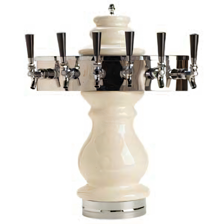Product image #1 for Micro Matic Braumeister Countertop Air-Cooled Draft Beer Tower with 6 Brass-Body Faucets