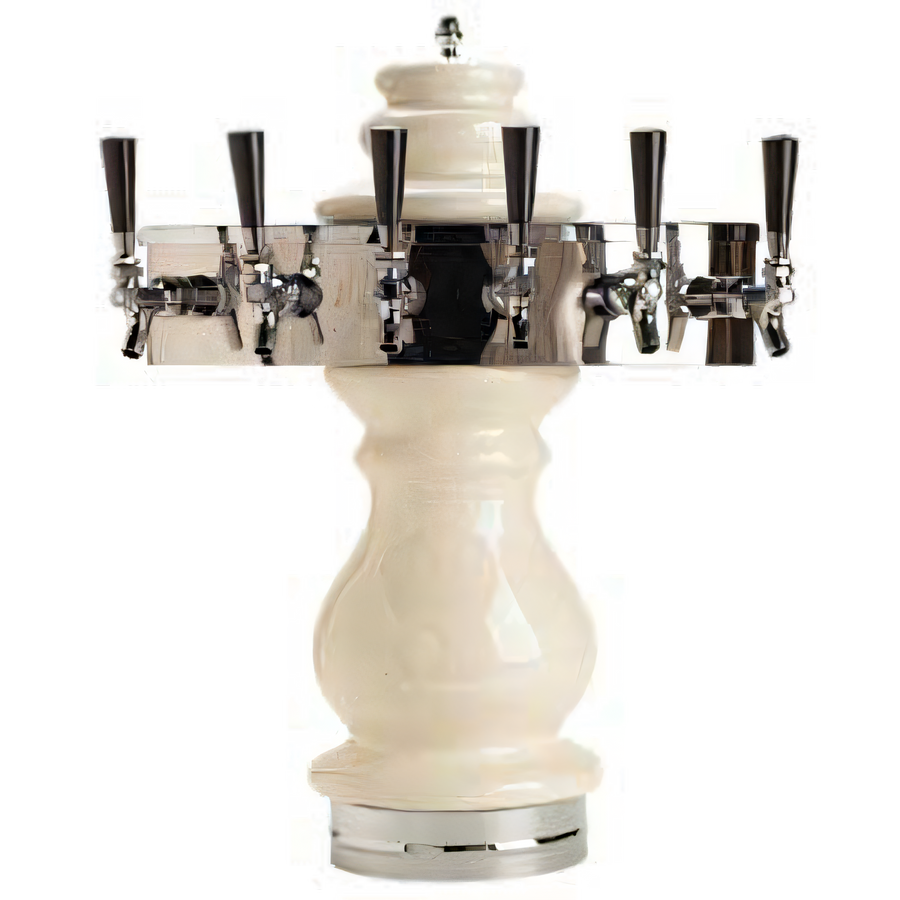 Product image #1 for Micro Matic Braumeister Countertop Air-Cooled Draft Beer Tower with 6 Brass-Body Faucets