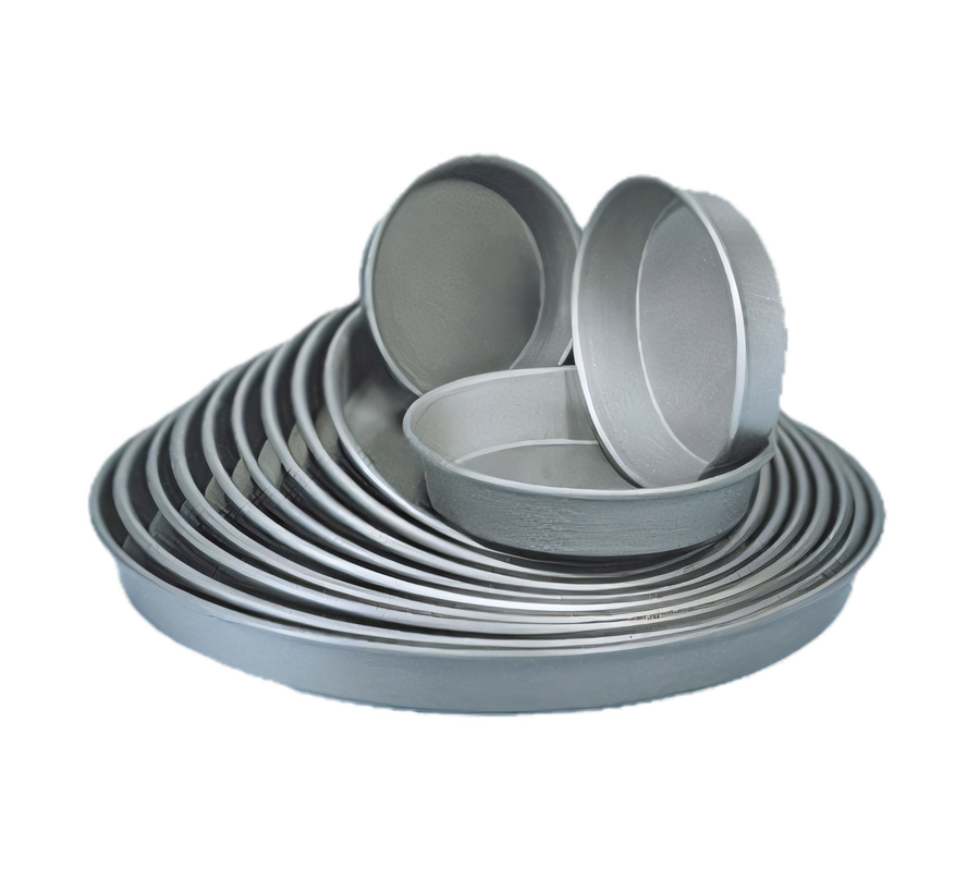 Product image #1 for American Metalcraft 15-Inch Round Hard Coat Anodized Tapered/Nesting Solid Pizza Pan, 1-1/2-Inch Deep