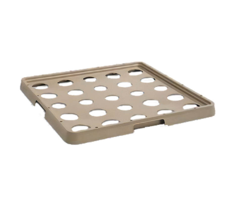 Product image #1 for Beige Gravity-Fed Dishwasher Rack Ice Filler, 16 Compartments