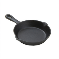 American Metalcraft Cast Iron Mini Fry Pan, 15.5 oz., 6-1/4 Inch Dia. x 1-1/4 Inch H