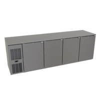 Glastender One-Zone Front-Serviced Undercounter Cooler, 92 Inch, 4-Section