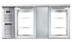 Thumbnail image #2 for Continental Refrigerator BB69NSSGDPT 69-Inch 4-Glass Door Pass-Thru Back Bar Cooler