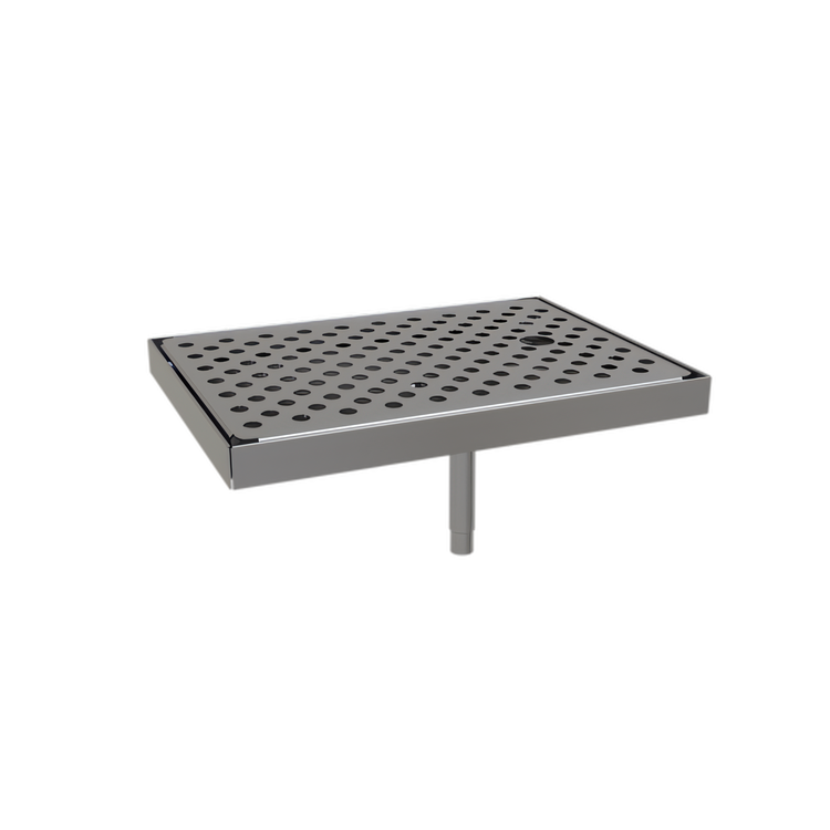 Product image #1 for Glastender Surface Mount Stainless Steel Drain Pan, 11 Inch W x 8 Inch D