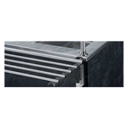 Thumbnail image #1 for Vollrath 9882005-2-C Customer-Side 74-Inch Tubular Stainless Steel 4-Rail Tray Slide with Drop-Down Brackets