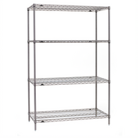 Metro Super Erecta 54-Inch Wide x 21-Inch Deep x 74-Inch High Starter Wire Shelving Unit with 4 Shelves