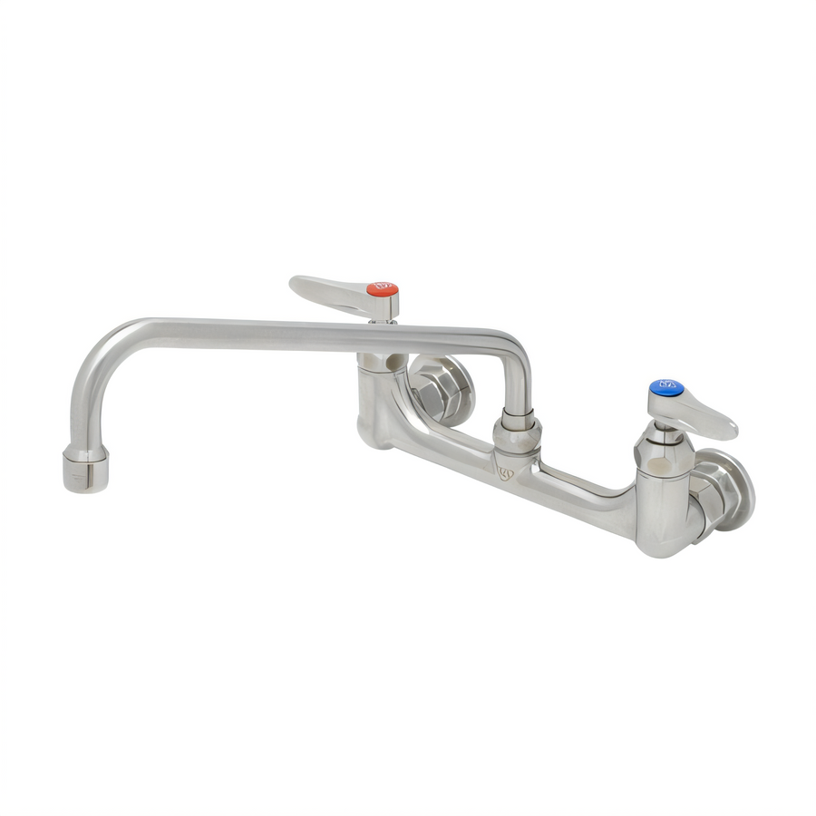 Product image #1 for EverSteel Stainless Steel Wall Mount Mixing Faucet with 12-Inch Swing Nozzle and 8-Inch Adjustable Centers