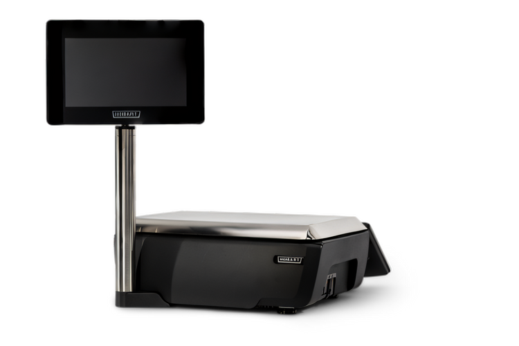 Product image #1 for Hobart Weigh/Wrap GTi-10EDC Commercial Scale/Printer with 10-Inch Elevated Customer Display and 13.3-Inch Operator Display