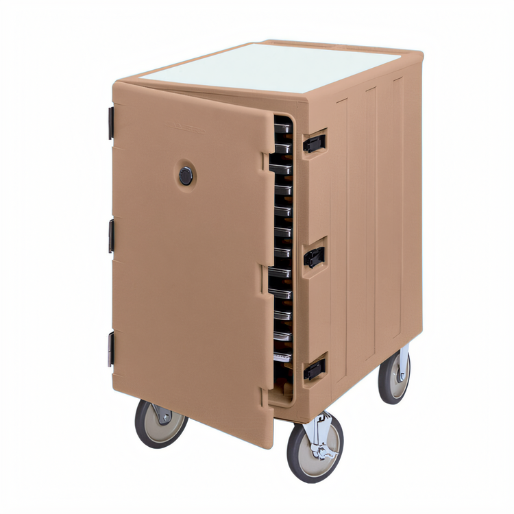 Product image #2 for Cambro Camcart® Insulated Tray and Sheet Pan Cart with Removable Cutting Board, 13 Pan Capacity, Coffee Beige