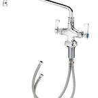 Thumbnail image #1 for Krowne Royal Series 16-312L Low-Lead Double Pantry Deck-Mount Faucet, Single-Hole, 12-Inch Swing Spout, Polished Chrome