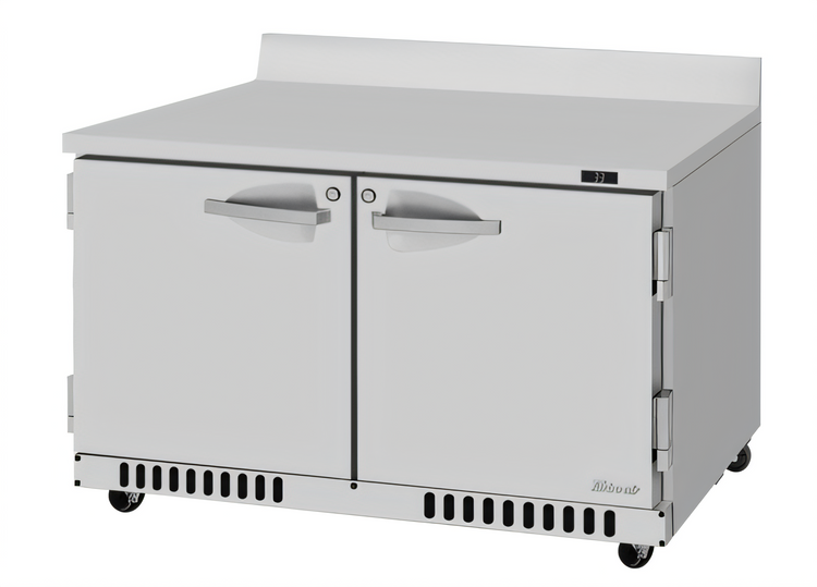 Product image #1 for Turbo Air PRO Series 48-1/4-Inch 2-Section Worktop Refrigerator with Front Breathing Airflow and Self-Cleaning Condenser