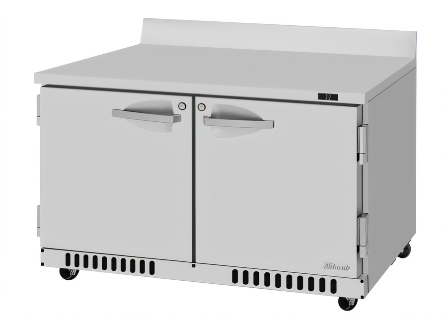 Product image #1 for Turbo Air PRO Series 48-1/4-Inch 2-Section Worktop Refrigerator with Front Breathing Airflow and Self-Cleaning Condenser