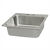 Thumbnail image #1 for BK Resources Deep Drawn 1-Compartment Drop-In Sink with 20 x 16 x 8-Inch Bowl, Faucet and Basket Drain Included