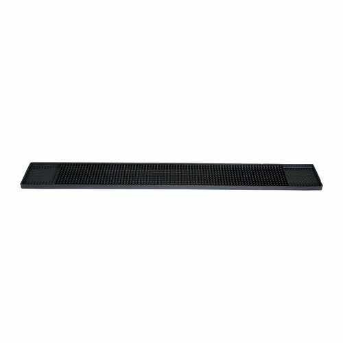 Product image #1 for Winco 27 x 3-1/4 Inch Black Rubber Bar Mat, NSF
