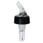 Thumbnail image #1 for Omcan USA 80885 Plastic Liquor Pourer, 2 oz, Collared, Clear Spout with White Tail