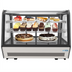 Thumbnail image #1 for KoolMore Countertop Full-Service Refrigerated Display Case, Curved Glass, 5.6 Cu. Ft., Black/Silver