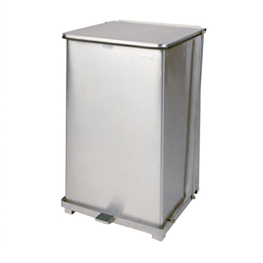 Product image #1 for Defenders 25-Gallon Stainless Steel Step Trash Can with Wheels