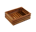 Thumbnail image #1 for American Metalcraft Olive Wood Bread Crate, Flip-Over Riser, 8 x 6 x 2-3/8 Inch