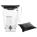 Thumbnail image #1 for Blendtec WildSide™Jar 40-710-10 90 oz Clear Tritan Blender Jar with Hard Lid and Measurement Markings