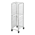 Thumbnail image #1 for Channel Manufacturing 410AC 30-Pan Side-Load All-Welded Aluminum Bun Pan Rack with 2-Inch Spacing and 5-Inch Casters