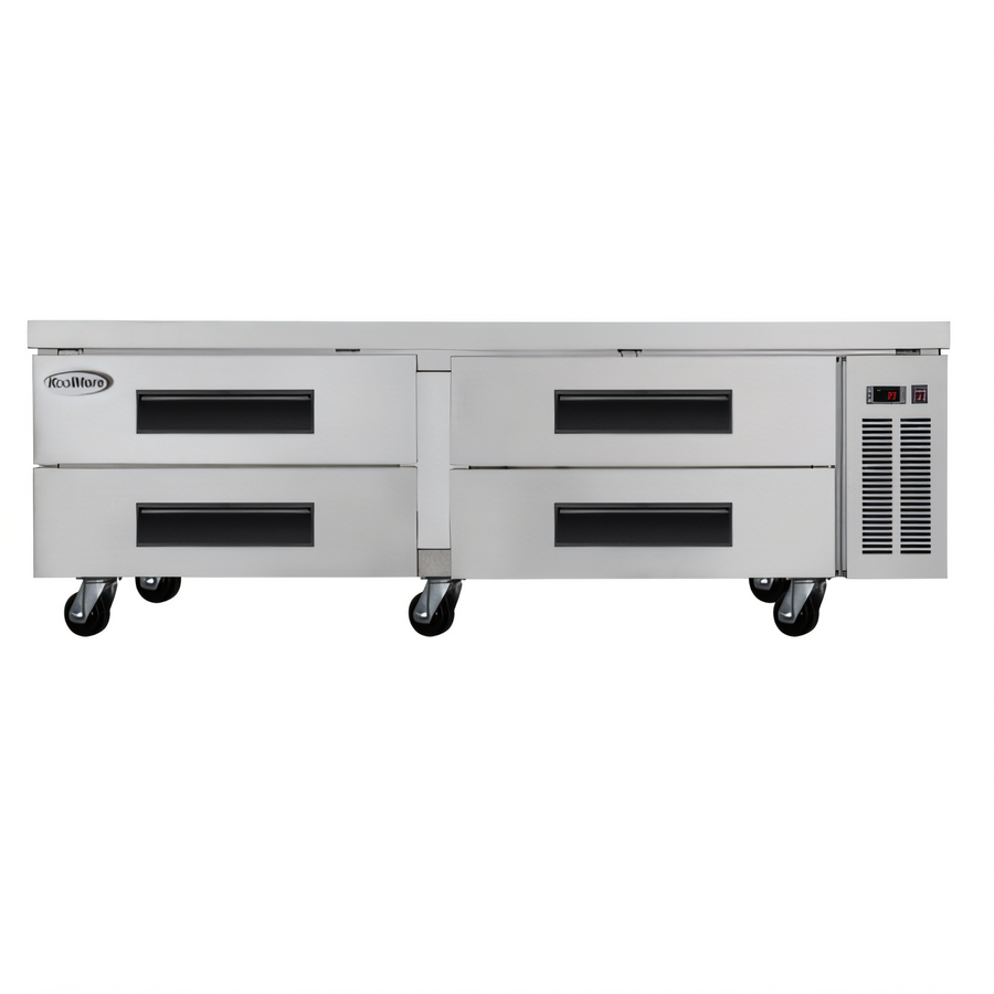 Product image #1 for KoolMore 72-Inch Commercial Chef Base Refrigerator Storage Cabinet with Pull-Out Drawers