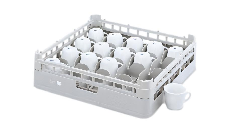Product image #1 for Vollrath Signature Full-Size 20-Compartment Polypropylene Cup Rack, Light Green