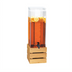 Thumbnail image #1 for Bamboo 3 Gallon Single Square Acrylic Beverage Dispenser with Ice Chamber and Crate Stand
