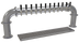 Thumbnail image #1 for Glastender Countertop Pipe Pass-Thru Glycol-Cooled Draft Dispensing Tower with 12 Stainless Steel Faucets
